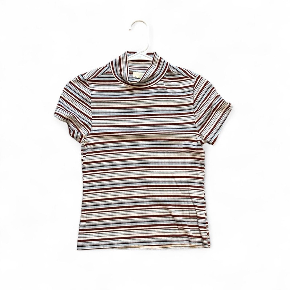 Anthropologie Multicoloured striped shirt with a relaxed fit size small